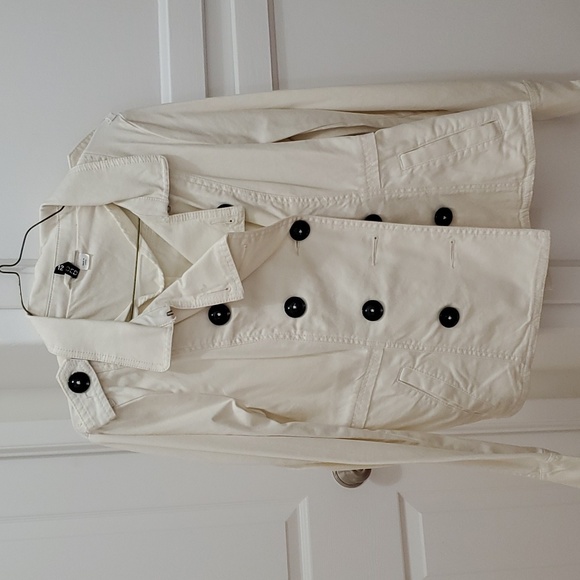 Cream Cortoroy-ish light jacket - Picture 1 of 5